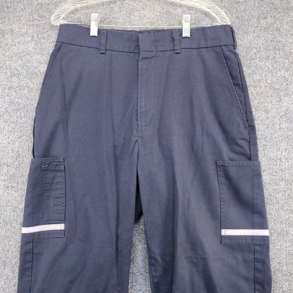 FedEx Stan Herman Men's Reflective Uniform Pants Blue Size 34x33 Employee - Picture 7 of 11